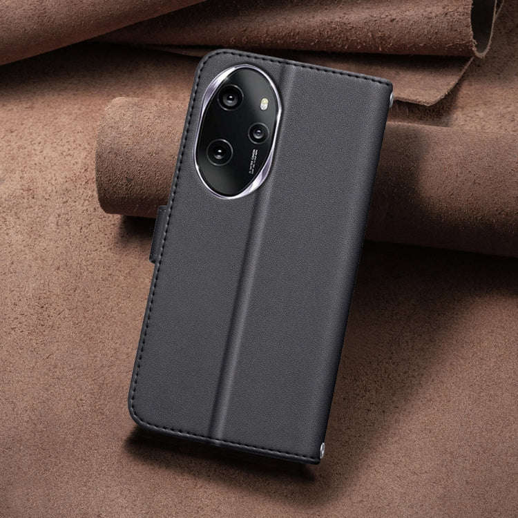 For Honor 100 Pro Square Texture Leather Phone Case(Black)