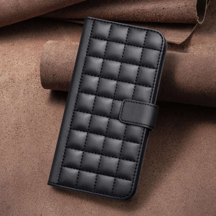 For Honor X8b Square Texture Leather Phone Case(Black)