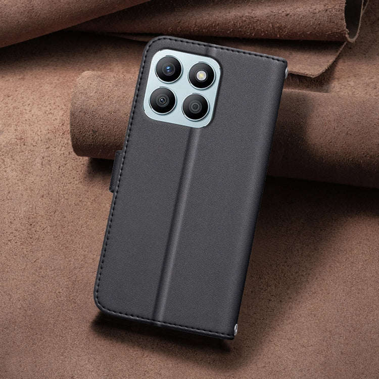 For Honor X8b Square Texture Leather Phone Case(Black)