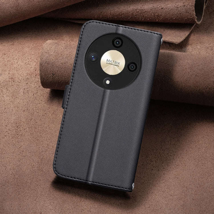 For Honor X9b / Magic6 Lite Square Texture Leather Phone Case(Black)