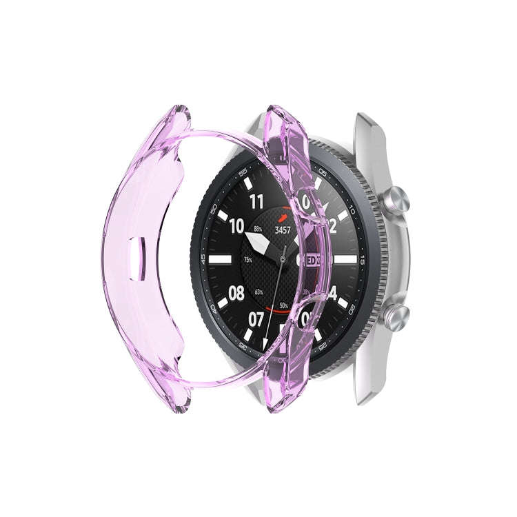 For Samsung Galaxy Watch 3 41mm Transparent TPU Watch Case(Purple)