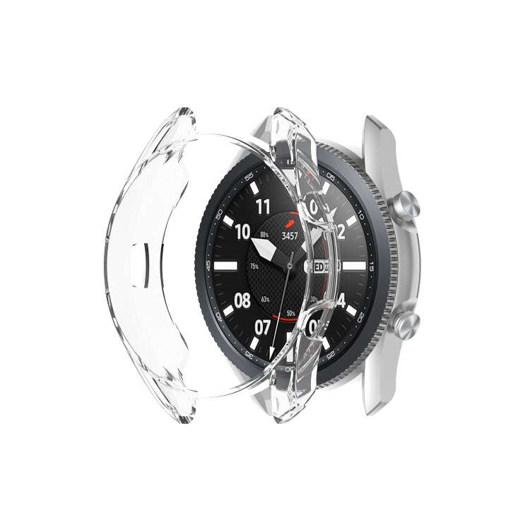 For Samsung Galaxy Watch 3 45mm Transparent TPU Watch Protective Case(White)