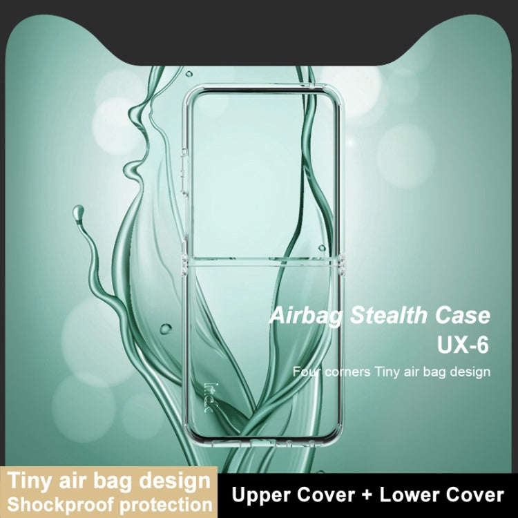 For Motorola Razr 50 Ultra imak UX-6 series All-inclusive Shockproof Airbag TPU Invisible Phone C...