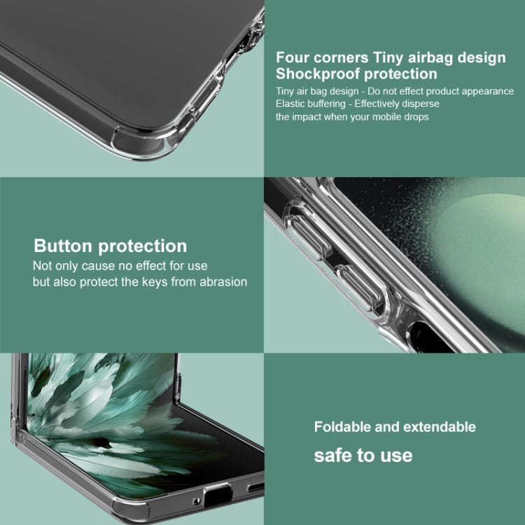 For Motorola Razr 50 Ultra imak UX-6 series All-inclusive Shockproof Airbag TPU Invisible Phone C...