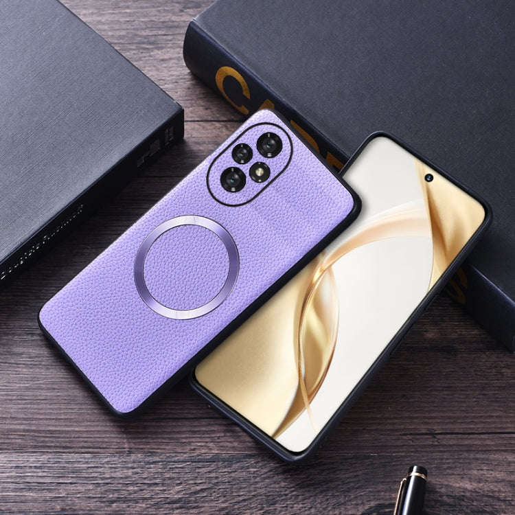 For Honor 200 CD Magsafe Magnetic Litchi Texture Phone Case(Khaki)