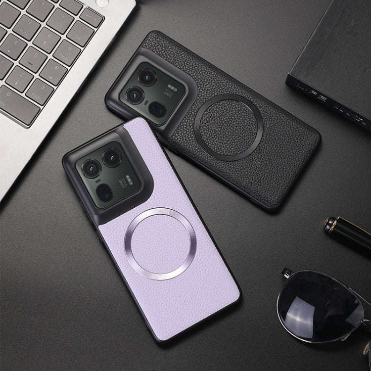 For Motorola Moto X50 Ultra CD Magsafe Magnetic Litchi Texture Phone Case(Black)