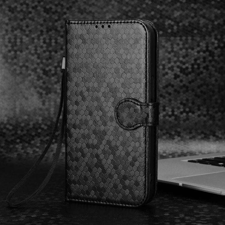 For HMD Pulse Pro / Pulse / Pulse+ Honeycomb Dot Texture Leather Phone Case(Black)