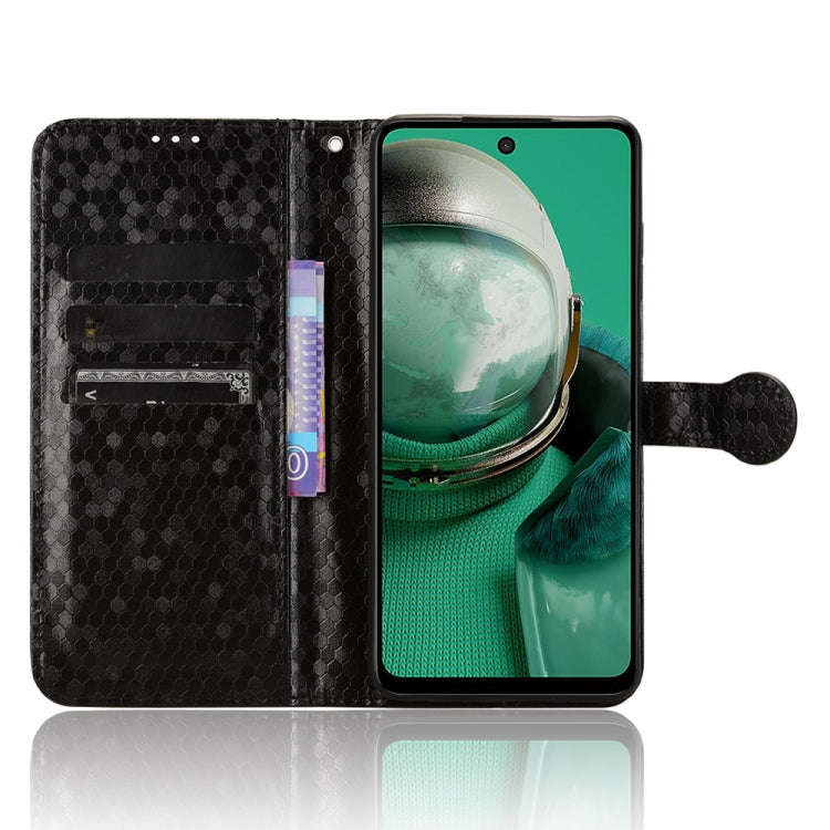 For HMD Pulse Pro / Pulse / Pulse+ Honeycomb Dot Texture Leather Phone Case(Black)