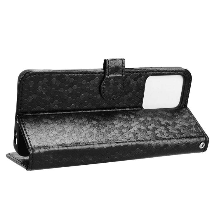 For HMD Pulse Pro / Pulse / Pulse+ Honeycomb Dot Texture Leather Phone Case(Black)