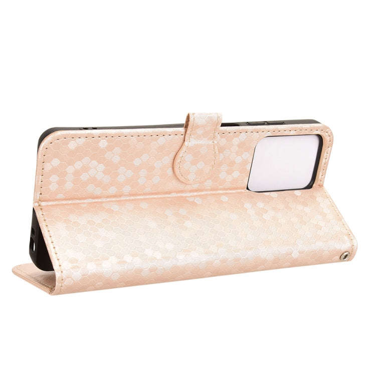 For HMD Pulse Pro / Pulse / Pulse+ Honeycomb Dot Texture Leather Phone Case(Gold)