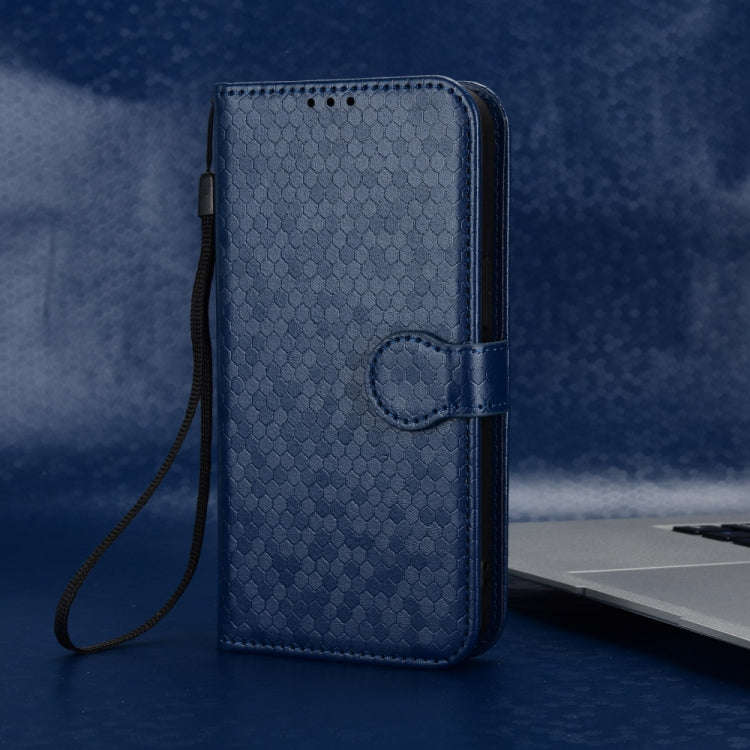 For HMD Pulse Pro / Pulse / Pulse+ Honeycomb Dot Texture Leather Phone Case(Blue)