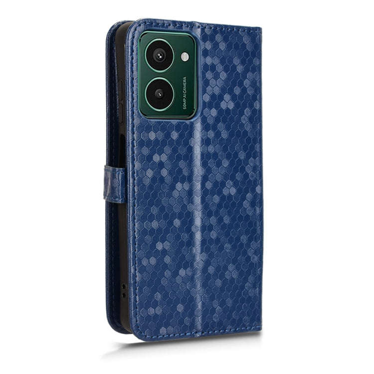 For HMD Pulse Pro / Pulse / Pulse+ Honeycomb Dot Texture Leather Phone Case(Blue)