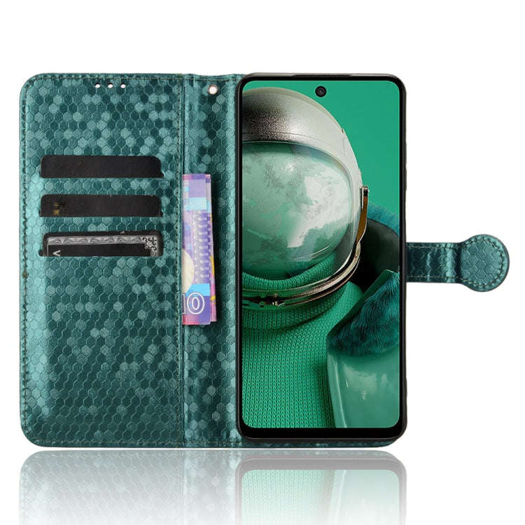 For HMD Pulse Pro / Pulse / Pulse+ Honeycomb Dot Texture Leather Phone Case(Green)