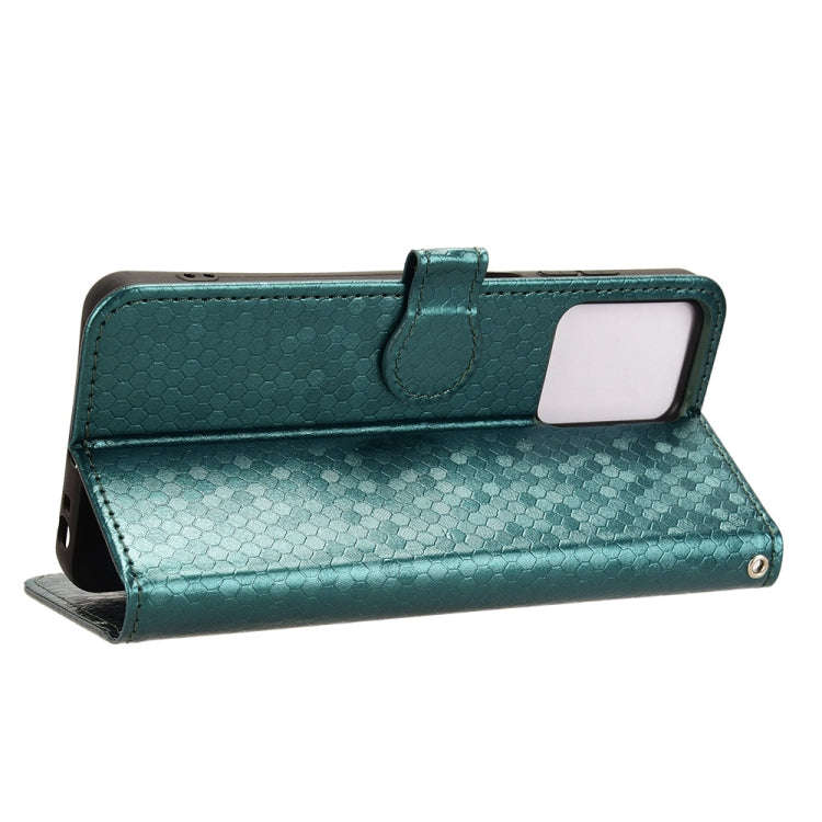 For HMD Pulse Pro / Pulse / Pulse+ Honeycomb Dot Texture Leather Phone Case(Green)