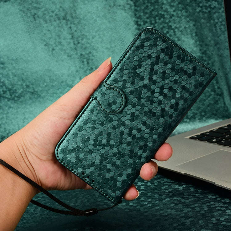 For HMD Pulse Pro / Pulse / Pulse+ Honeycomb Dot Texture Leather Phone Case(Green)