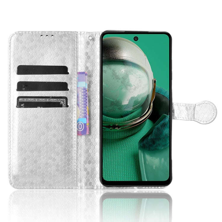 For HMD Pulse Pro / Pulse / Pulse+ Honeycomb Dot Texture Leather Phone Case(Silver)