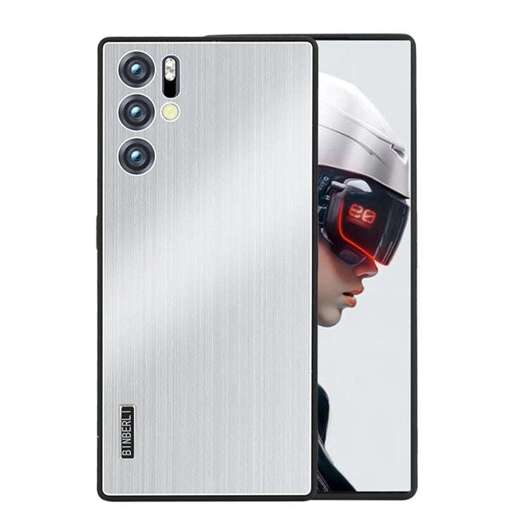 For ZTE nubia Red Magic 9 Pro / 9 Pro+ PC Hybrid Aluminum Alloy Brushed Shockproof Phone Case(Sil...