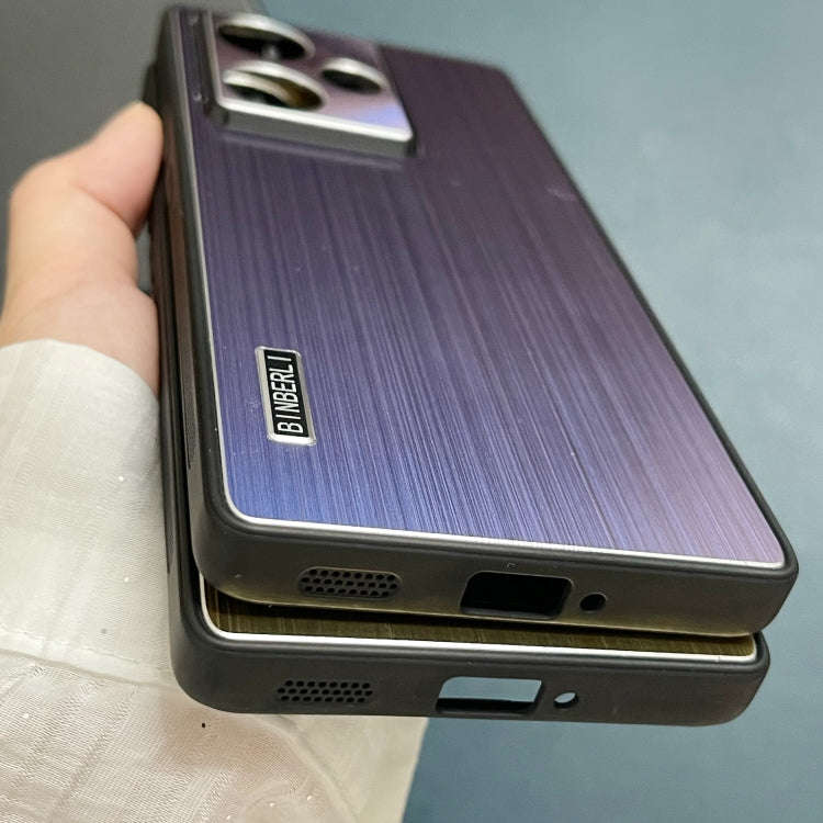 For ZTE nubia Z50 PC Hybrid Aluminum Alloy Brushed Shockproof Phone Case(Silver)