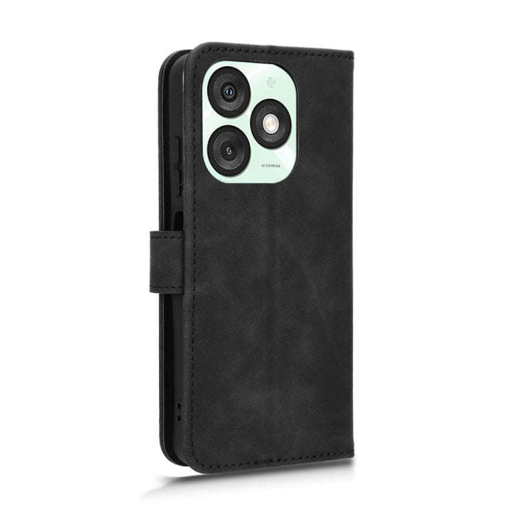 For itel A50 Skin Feel Magnetic Flip Leather Phone Case(Black)