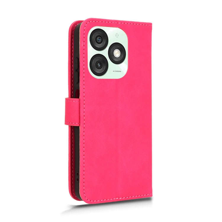 For itel A50 Skin Feel Magnetic Flip Leather Phone Case(Rose Red)