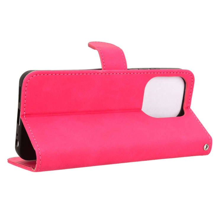 For itel A50 Skin Feel Magnetic Flip Leather Phone Case(Rose Red)