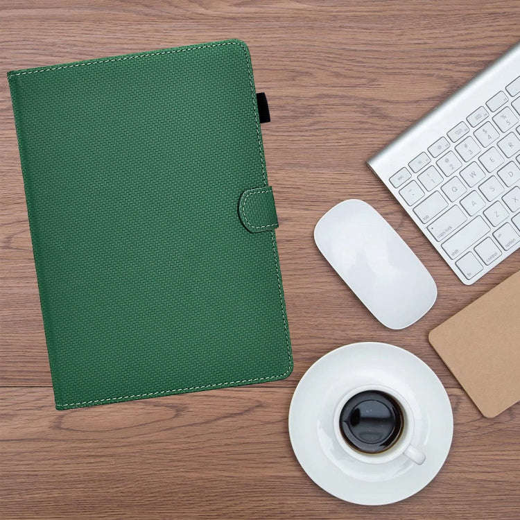 For Amazon Kindle Paperwhite 4 / 3 / 2 / 1 Solid Color Fiber Texture Smart Tablet Leather Case(Gr...
