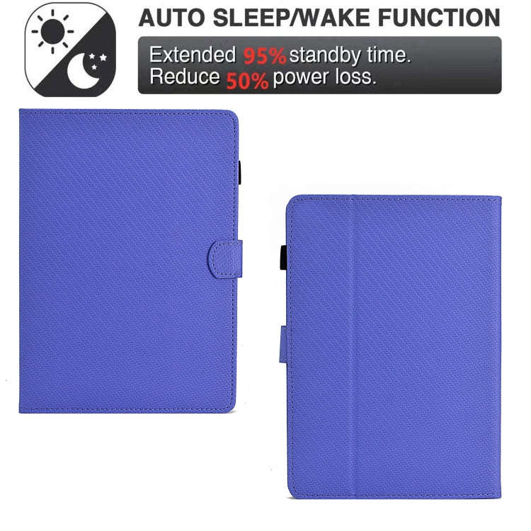 For Amazon Kindle Paperwhite 4 / 3 / 2 / 1 Solid Color Fiber Texture Smart Tablet Leather Case(Pu...