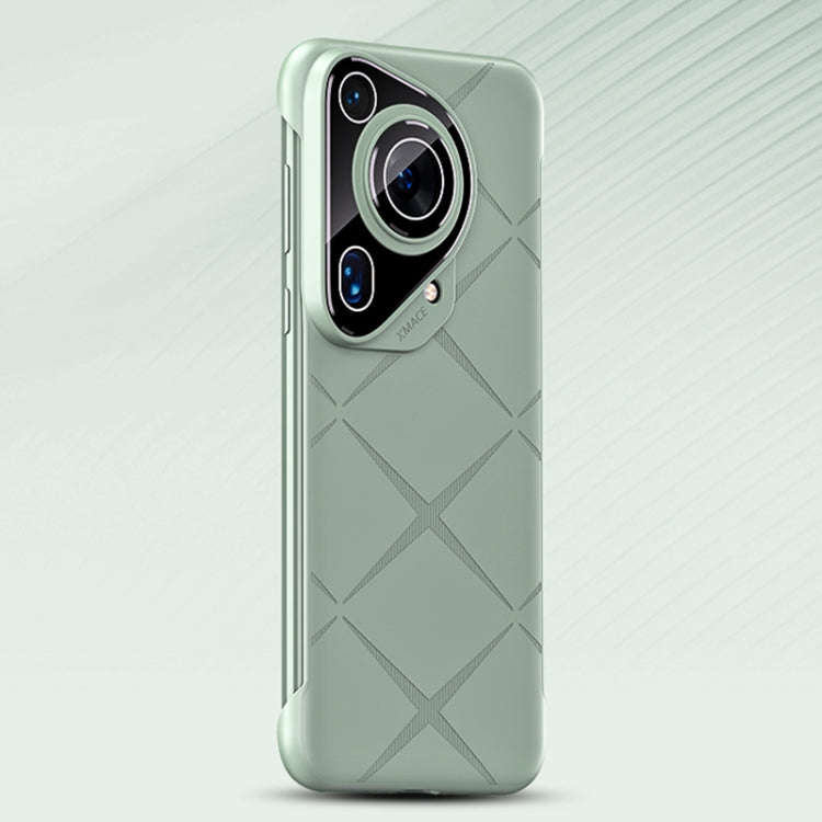 For Huawei Pura 70 Pro Borderless Upshrink Camera Protection Phone Case(Green)