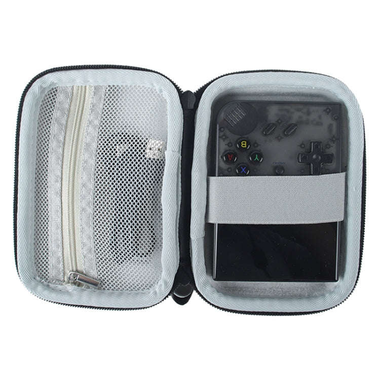 For ANBERNIC RG35XX Plus Game Console Storage Bag Handheld Console Protective Case(Black)