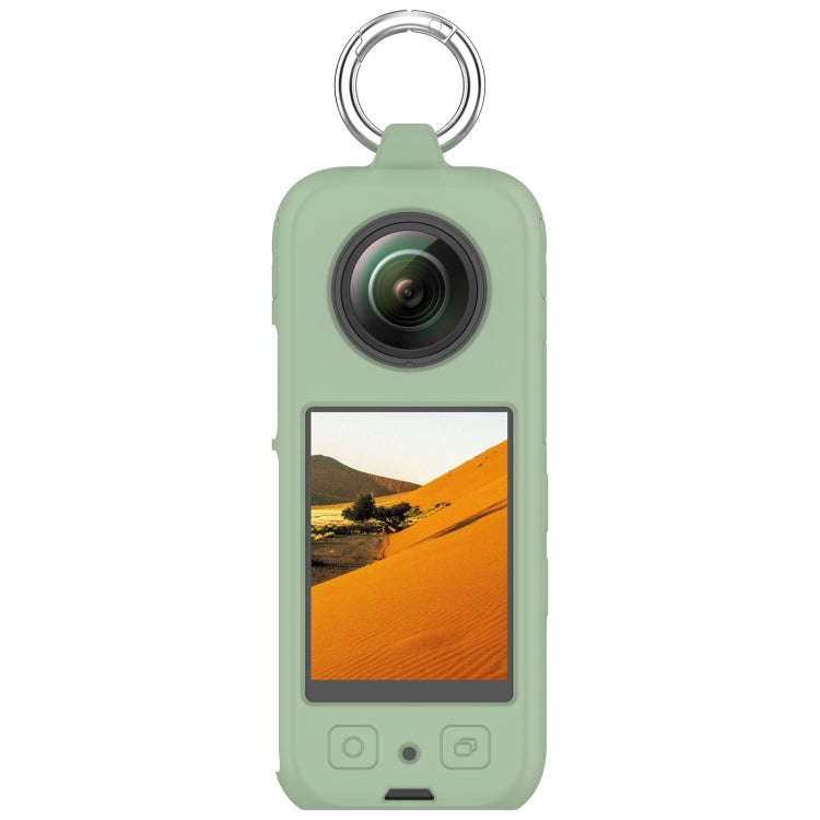 For Insta 360 X4 Portable Silicone Protective Case(Ice Green)