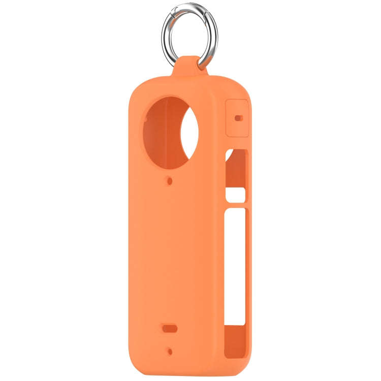 For Insta 360 X4 Portable Silicone Protective Case(Orange)