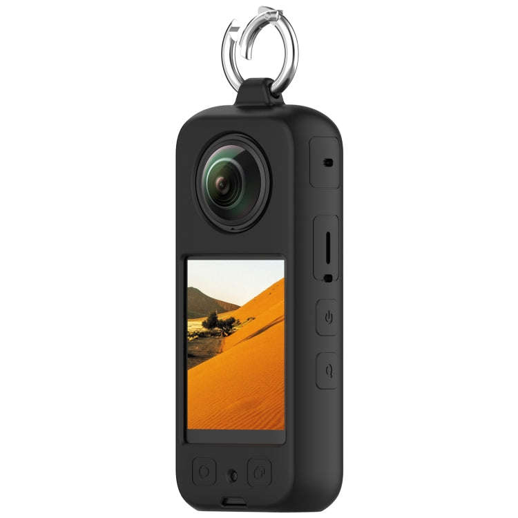 For Insta 360 X4 Portable Silicone Protective Case(Black)