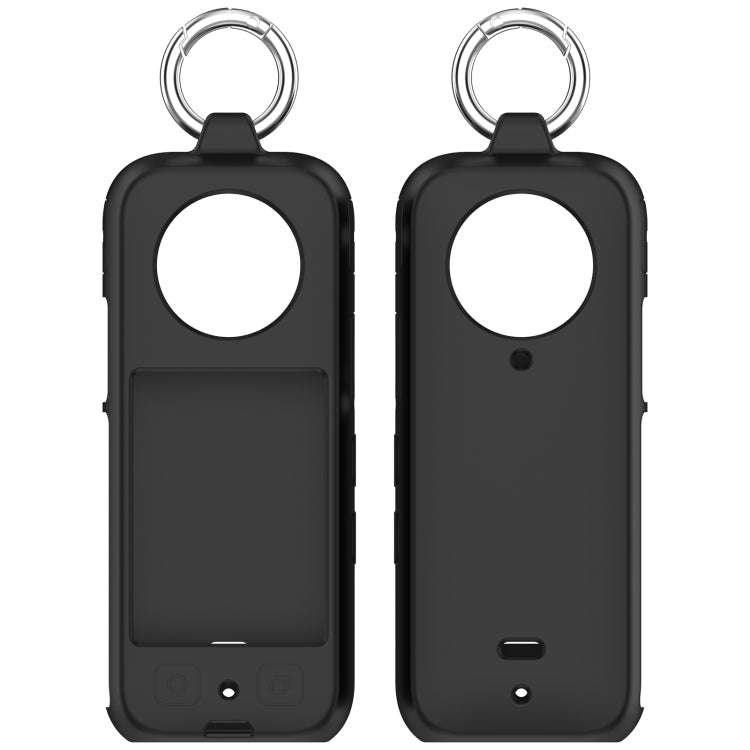For Insta 360 X4 Portable Silicone Protective Case(Black)