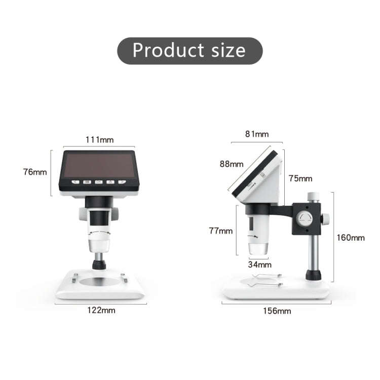 inskam307 0-40mm 1080P 4.3 inch LCD Screen Mobile Phone Repair Industry HD Electron Didital Micro...