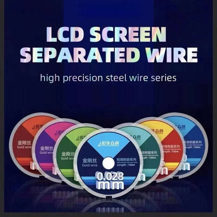 0.05mm x 100m Curved LCD Screen Separation Diamond Wire