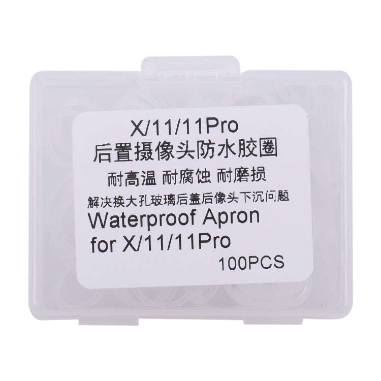 For iPhone X / 11 / 11 Pro Rear Camera Waterproof Rubber Ring(White)