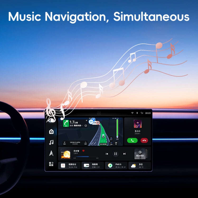 For Android Car Carplay Box Wired to Wireless Auto Conversion Adapter(White)