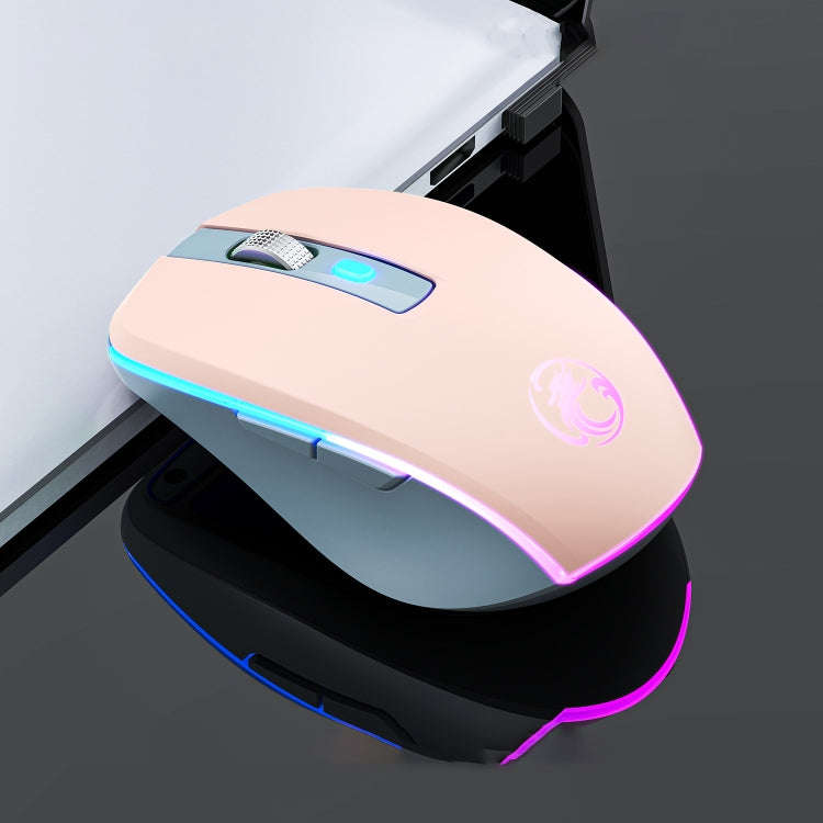 iMICE G903 2.4G Single Mode 6-key Silent Wireless Gaming Mouse(Pink)