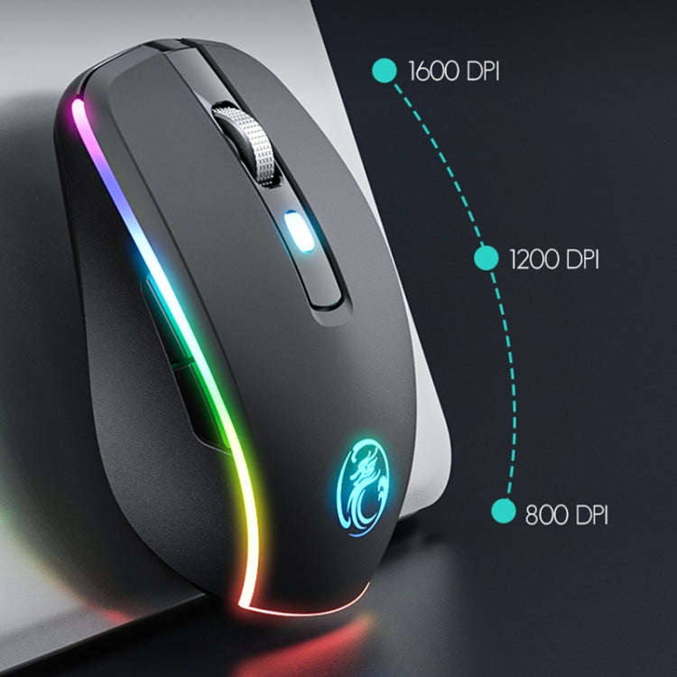 iMICE G903 2.4G Single Mode 6-key Silent Wireless Gaming Mouse(Beige)