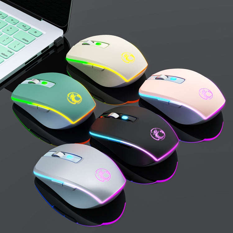iMICE G903 2.4G Single Mode 6-key Silent Wireless Gaming Mouse(Beige)
