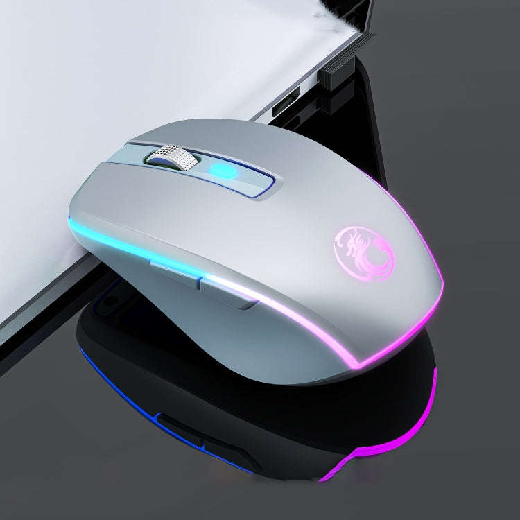 iMICE G903 Bluetooth Dual Mode 6-key Silent Wireless Gaming Mouse(Silver)