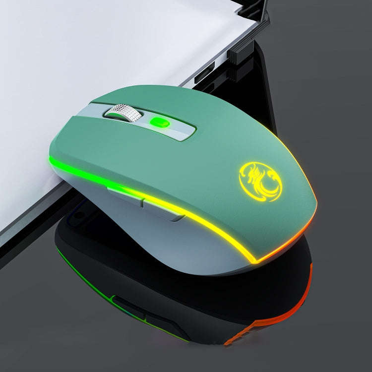 iMICE G903 Bluetooth Dual Mode 6-key Silent Wireless Gaming Mouse(Green)