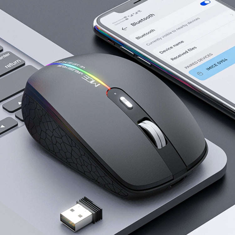iMICE G904 Dual Mode 6-Key Silent Wireless Gaming Mouse(Black)