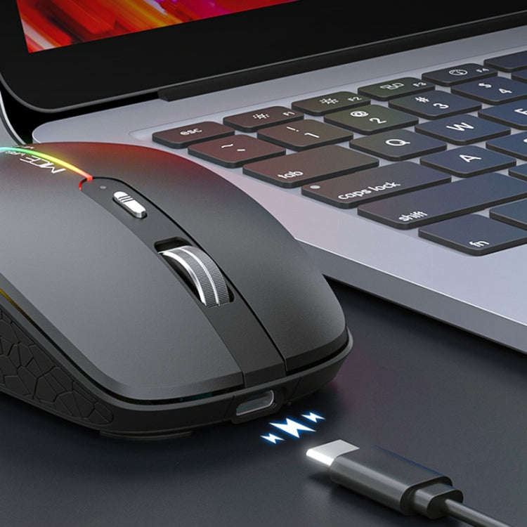 iMICE G904 Dual Mode 6-Key Silent Wireless Gaming Mouse(Black)