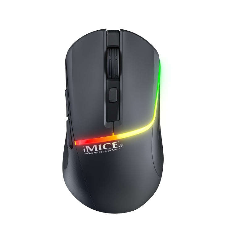 iMICE G902 Bluetooth Dual Mode 6-Key Silent Wireless Gaming Mouse(Black)