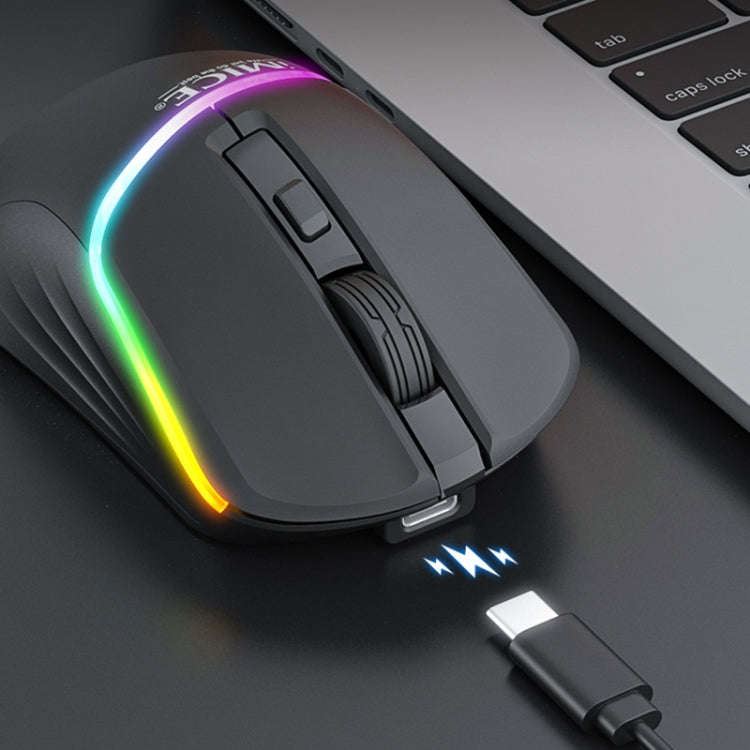 iMICE G902 Bluetooth Dual Mode 6-Key Silent Wireless Gaming Mouse(Black)