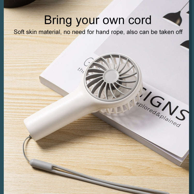 N605 Handheld Type-C Charging Portable Small Fan(Apricot)