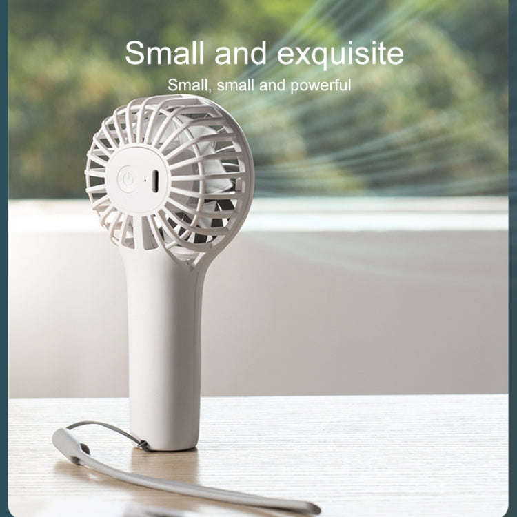 N605 Handheld Type-C Charging Portable Small Fan(Apricot)