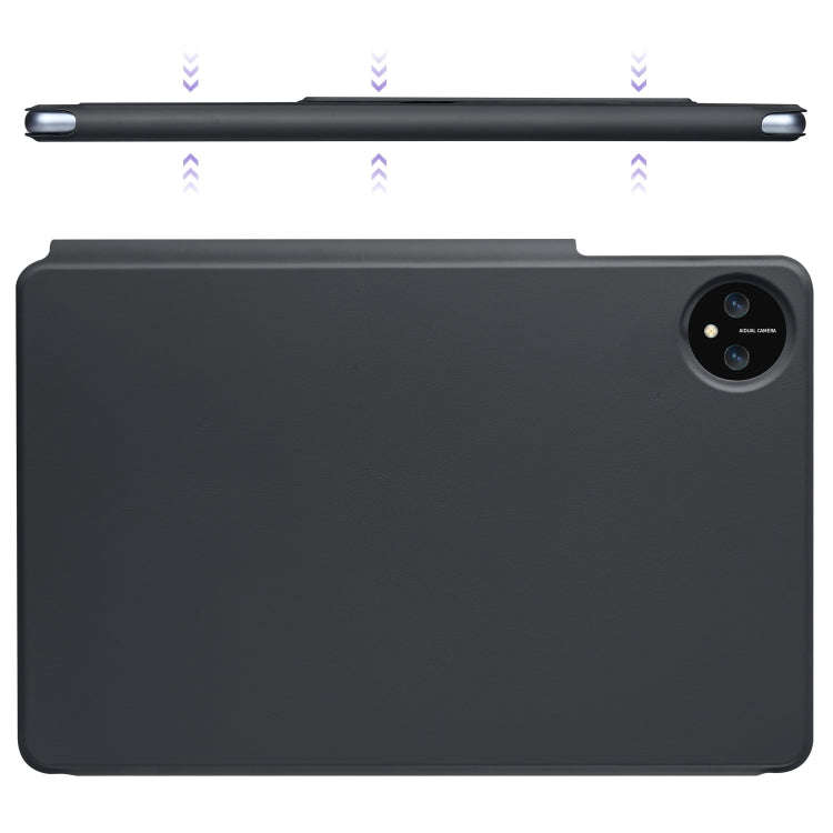 For Huawei MatePad Pro 11 2024 / 2022 Fixed Buckle Magnetic Deformation Leather Tablet Case(Black)