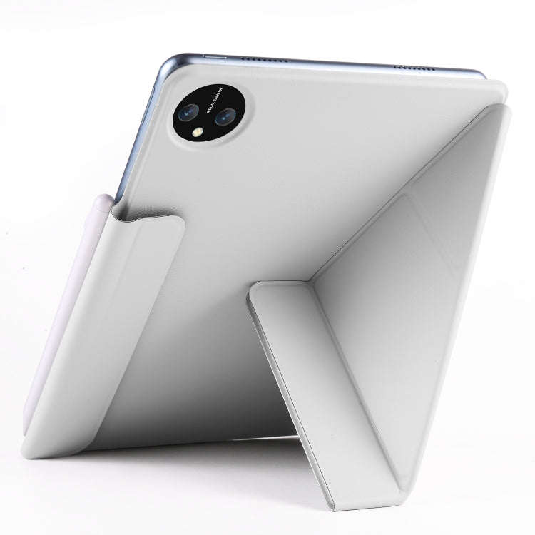 For Huawei MatePad Pro 11 2024 / 2022 Fixed Buckle Magnetic Deformation Leather Tablet Case(Grey)